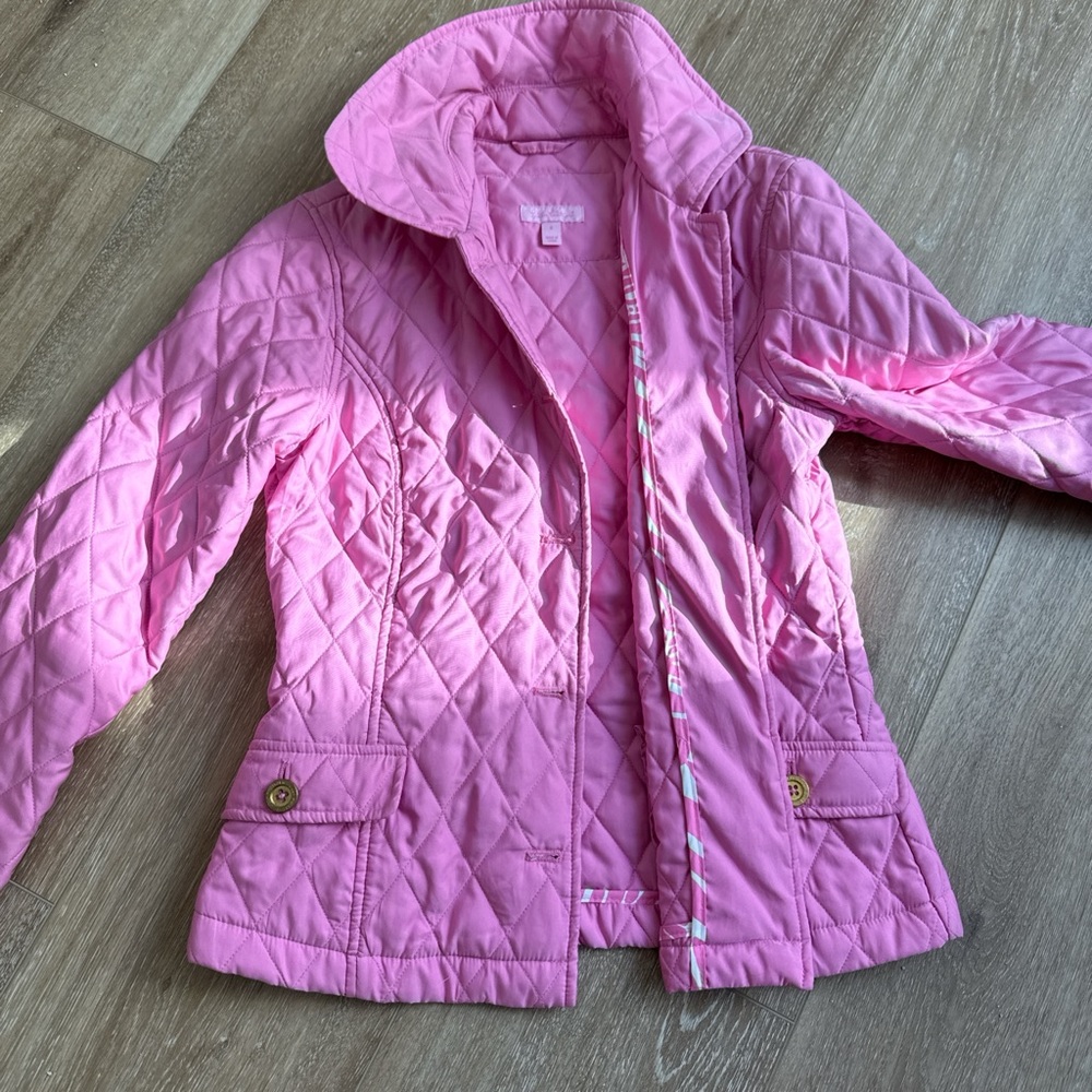 Lilly Pulitzer Pink Quilted Jacket